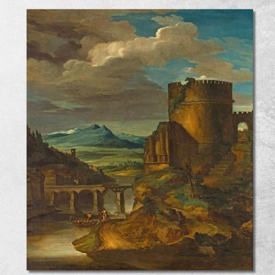 Paesaggio Italiano Alla Tomba Théodore Géricault tgr32 quadro stampa su tela