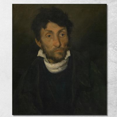 Ritratto Di Un Cleptomane Théodore Géricault tgr35 quadro stampa su tela Ritratto Di Un Cleptomane Théodore Géricault tgr35 quadro stampa su tela