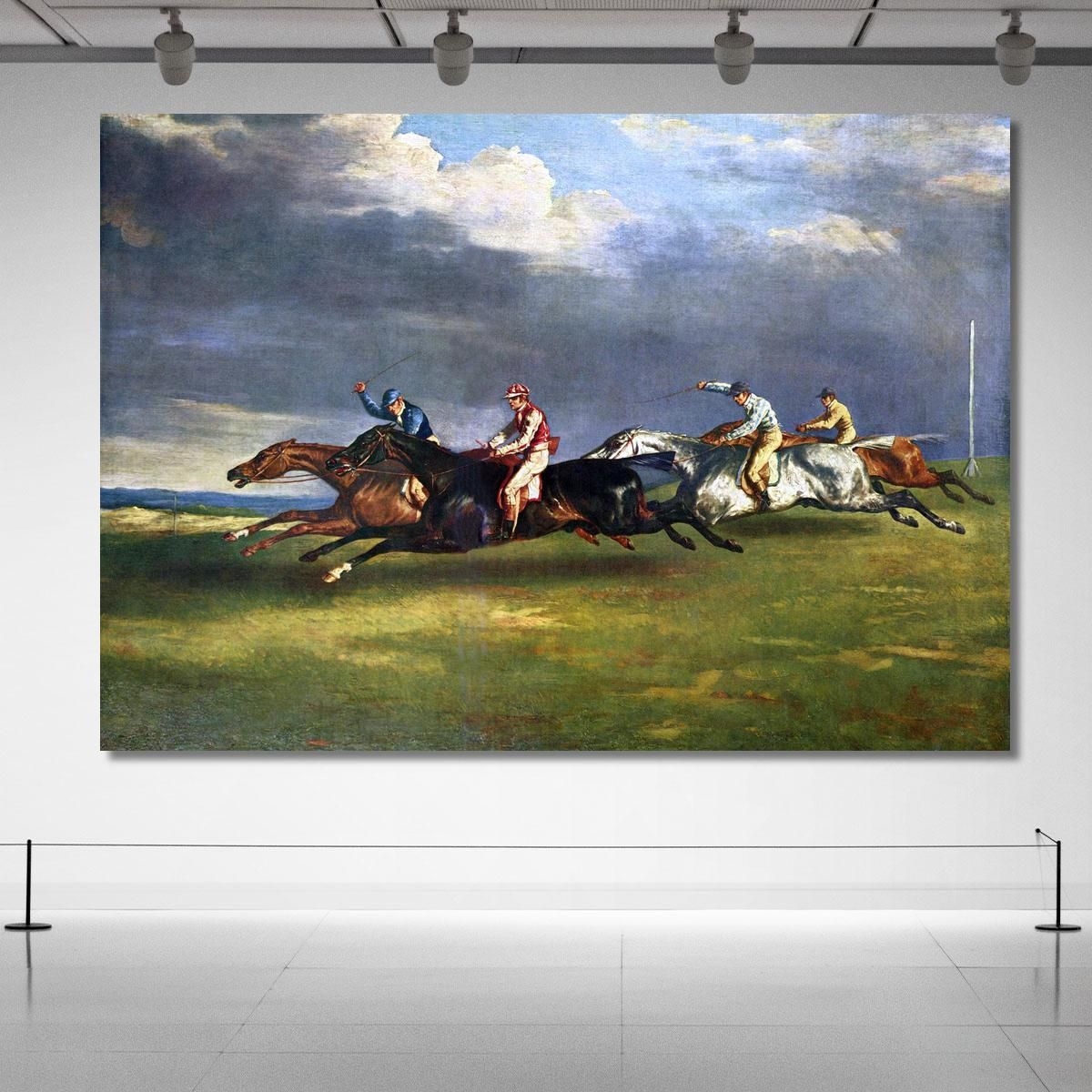 Il Derby Del 1821 A Epsom Théodore Géricault tgr46 quadro stampa su tela