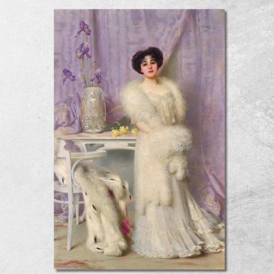 Ritratto Di Diana De La Bouchère Vittorio Matteo Corcos vmc26 quadro stampa su tela