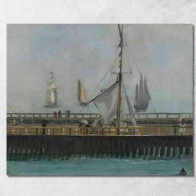 Il Molo Di Boulogne-Sur-Mer Édouard Manet emt124 quadro stampa su tela