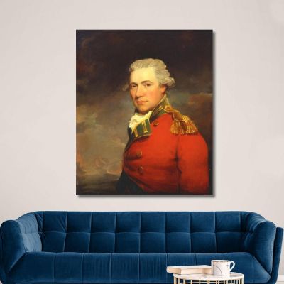 Un Ufficiale Britannico Sconosciuto Probabilmente Dell'11 ° Reggimento Di Fanteria Del North Devonshire John Hoppner, jhp1 quadro stampa su tela