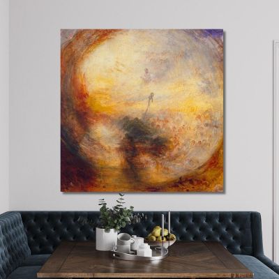 Lumière Et Couleur La Théorie De Goethe Le Matin Après Le Déluge Moïse Écrit Joseph Mallord William Turner, jwt19 tableau impression sur toile