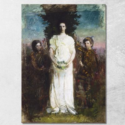 I Miei Figli Mary Gerald E Gladys Thayer Abbott Handerson Thayer aht14 quadro stampa su tela