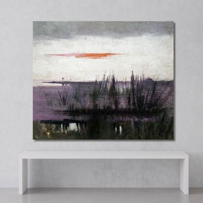 Le Ciel Simulé Par Des Flamants Blancs Abbott Handerson Thayer, aht22 tableau impression sur toile
