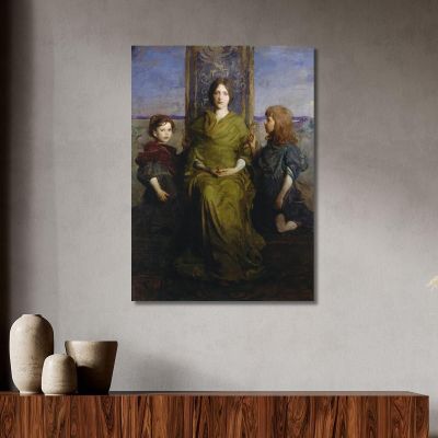 Vergine In Trono Abbott Handerson Thayer aht26 quadro stampa su tela