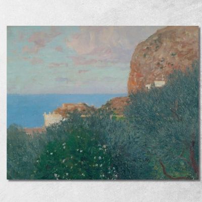 Capri Alfred Zoff azf26 quadro stampa su tela