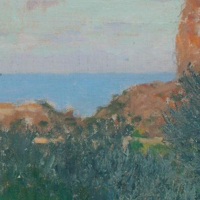 Capri Alfred Zoff azf26 quadro stampa su tela