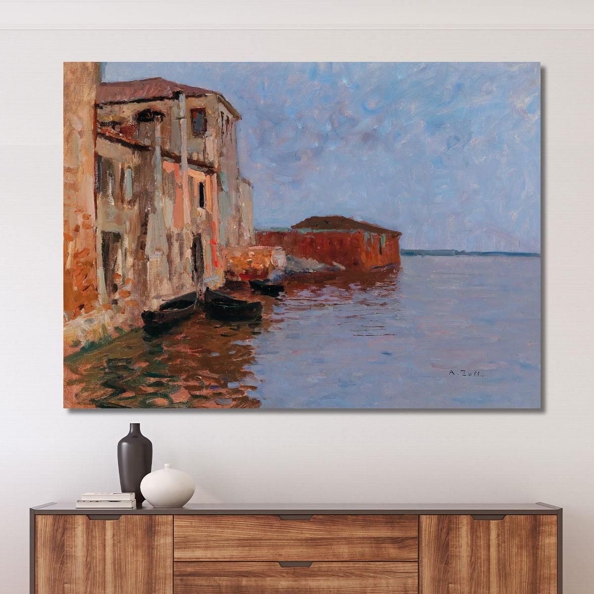 Chioggia 2 Alfred Zoff azf27 quadro stampa su tela