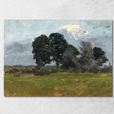 Alberi In Un Paesaggio Alfred Zoff azf68 quadro stampa su tela