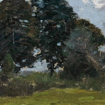 Alberi In Un Paesaggio Alfred Zoff azf68 quadro stampa su tela