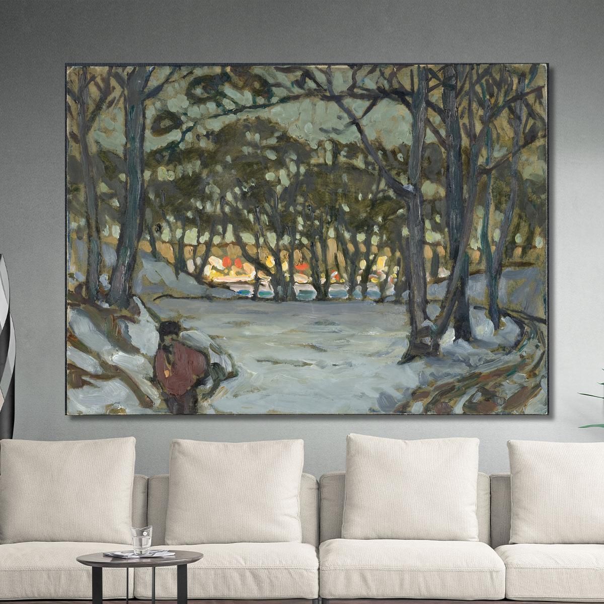 Studio Invernale Da Djurgarden Stoccolma Anna Boberg abb53 quadro stampa su tela