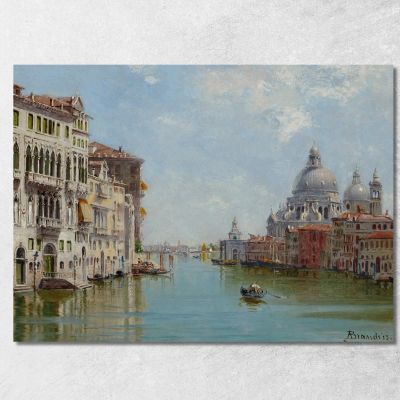 A Gondola Near Santa Maria Della Salute Antonietta Brandeis abn1 quadro stampa su tela