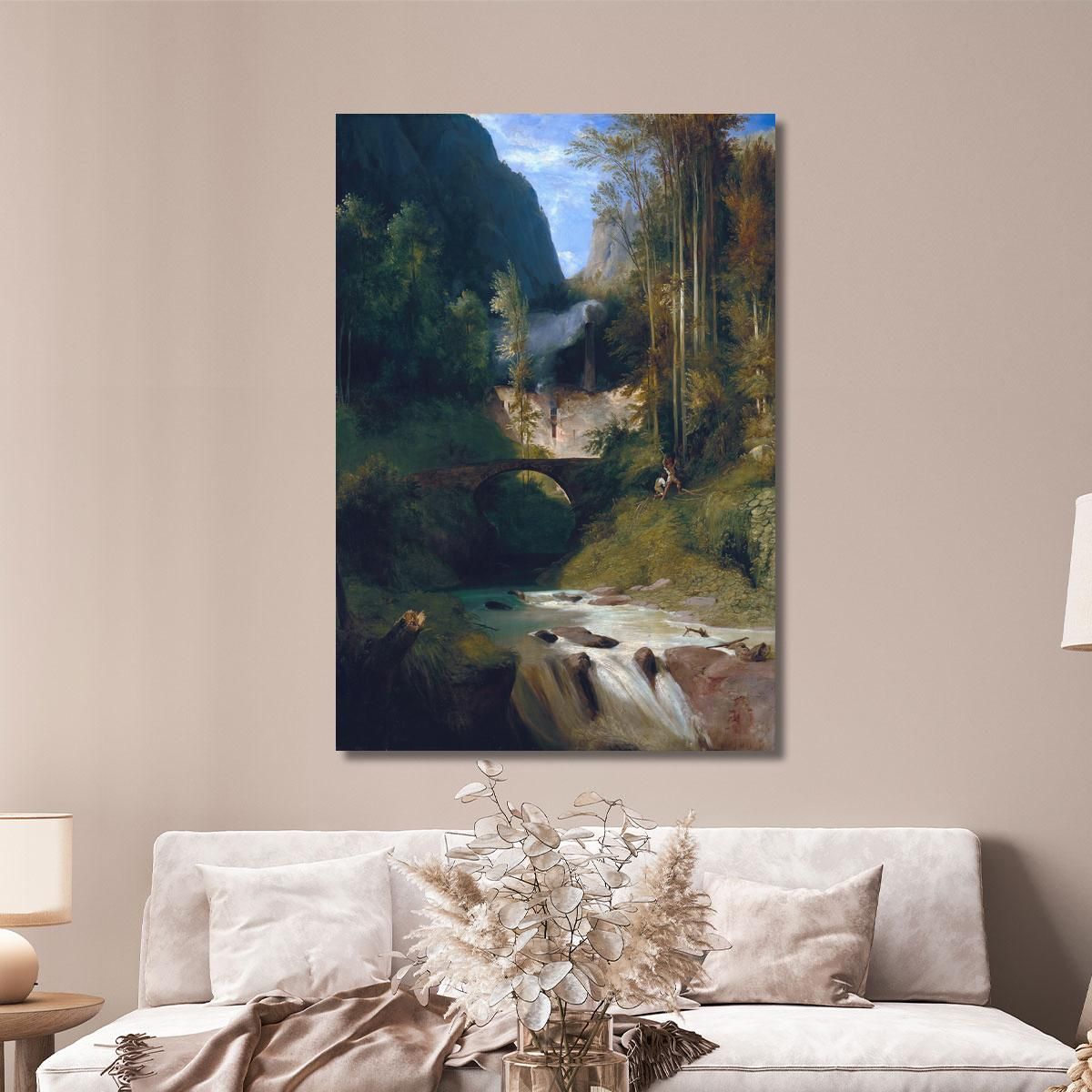 Gola Vicino Ad Amalfi Carl Blechen cbc5 quadro stampa su tela