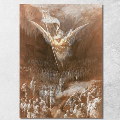La Via Per Gerusalemme Doré Gustave gdr112 quadro stampa su tela