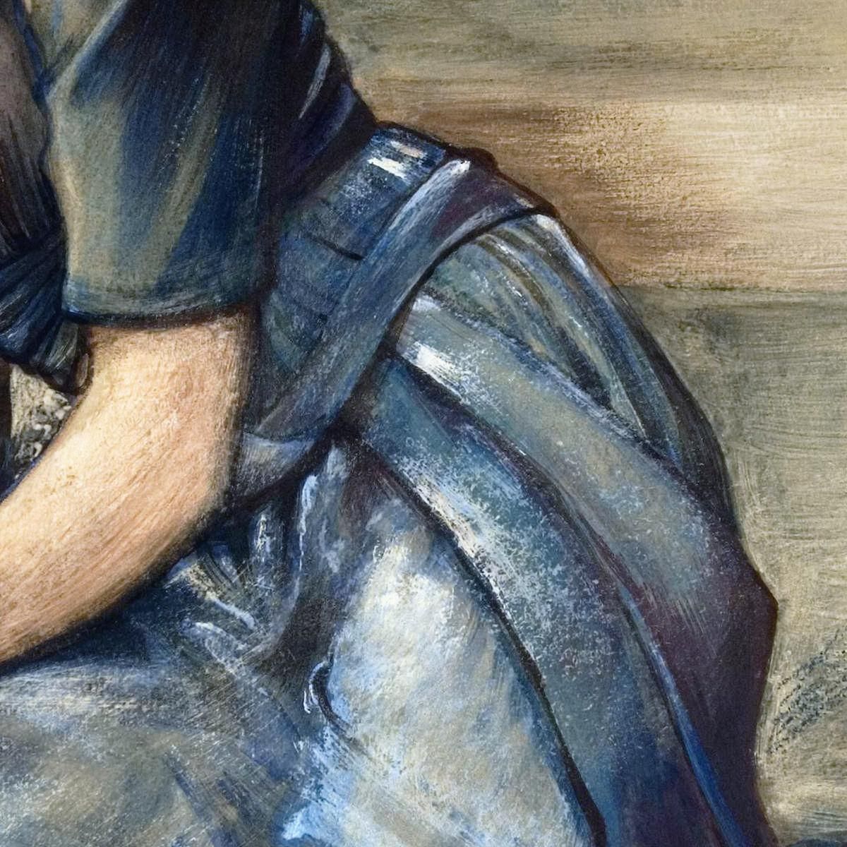 La Serie Briar Rose - Studio Per 'The Garden Court' 1892 Edward Burne Jones ebj23 quadro stampa su tela