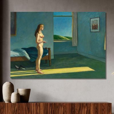 Una Donna Al Sole Edward Hopper eho1 quadro stampa su tela