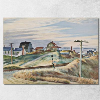 Cottage A North Truro Edward Hopper eho11 quadro stampa su tela