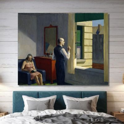 Hotel Vicino Alla Ferrovia Edward Hopper eho21 quadro stampa su tela