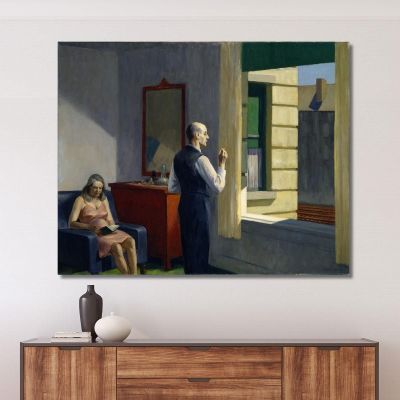 Hotel Vicino Alla Ferrovia Edward Hopper eho21 quadro stampa su tela