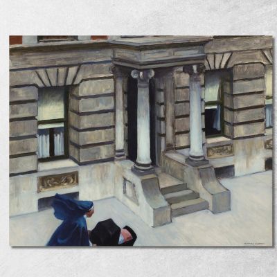 Marciapiedi Di New York Edward Hopper eho29 quadro stampa su tela