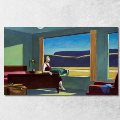 Motel Occidentale Walter Wells Edward Hopper eho48 quadro stampa su tela