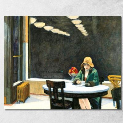 Automatico Edward Hopper eho50 quadro stampa su tela