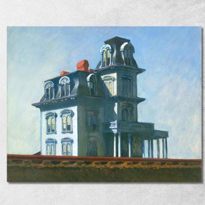 Casa Lungo La Ferrovia Edward Hopper eho51 quadro stampa su tela