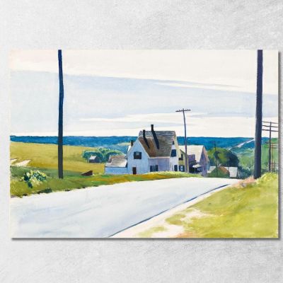 Strada Maestra Edward Hopper eho70 quadro stampa su tela