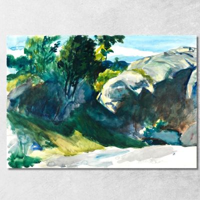 Paesaggio Colline E Alberi Edward Hopper eho79 quadro stampa su tela