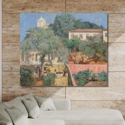 Paesaggio Di Santa Teresa Eliseu Visconti evs48 quadro stampa su tela