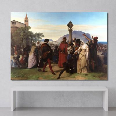 Las Vísperas Sicilianas Francesco Hayez, fhy5 cuadro en lienzo