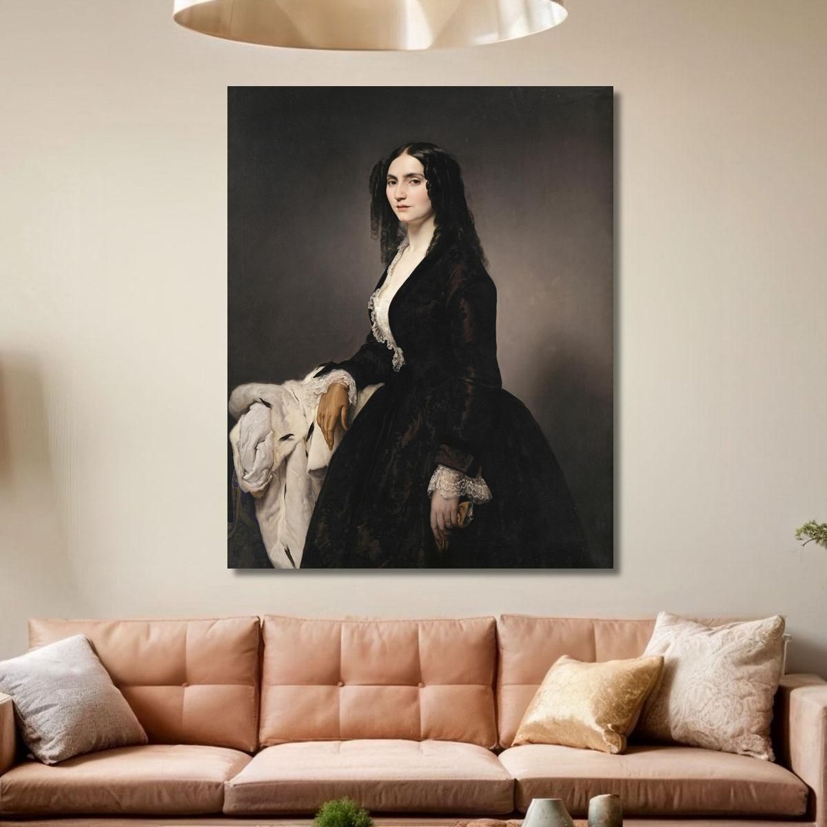 Ritratto Della Cantante Matilde Juva Branca Francesco Hayez fhy13 quadro stampa su tela