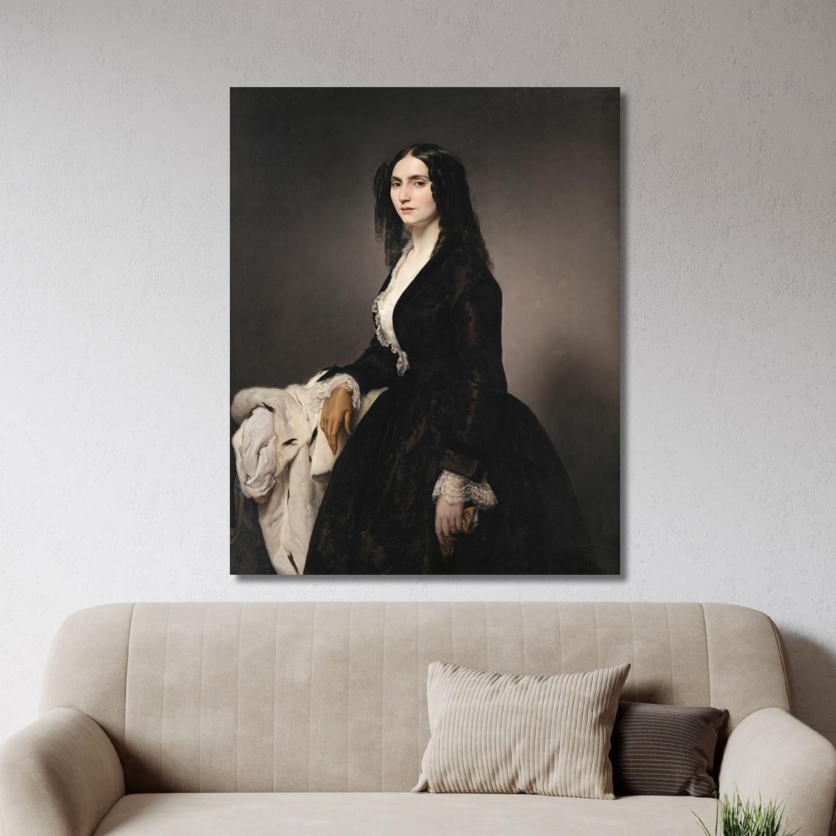 Ritratto Della Cantante Matilde Juva Branca Francesco Hayez fhy13 quadro stampa su tela