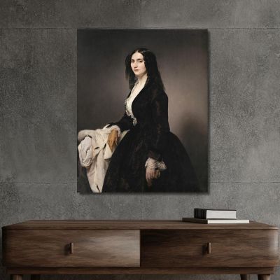 Ritratto Della Cantante Matilde Juva Branca Francesco Hayez fhy13 quadro stampa su tela Ritratto Della Cantante Matilde Juva Branca Francesco Hayez fhy13 quadro stampa su tela