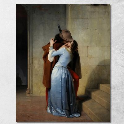 Il Bacio Francesco Hayez fhy16 quadro stampa su tela