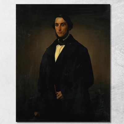 Portrait Of Alessandro Negroni Prati Morosini Francesco Hayez fhy18 quadro stampa su tela