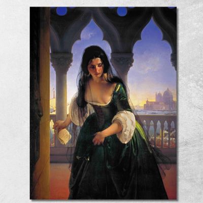 Accusa Segreta Francesco Hayez fhy27 quadro stampa su tela