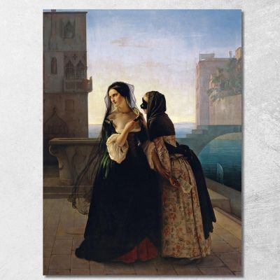 Consiglio Alla Vendetta Francesco Hayez fhy31 quadro stampa su tela
