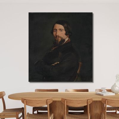 Ritratto Di Gentiluomo Francesco Hayez fhy32 quadro stampa su tela Ritratto Di Gentiluomo Francesco Hayez fhy32 quadro stampa su tela