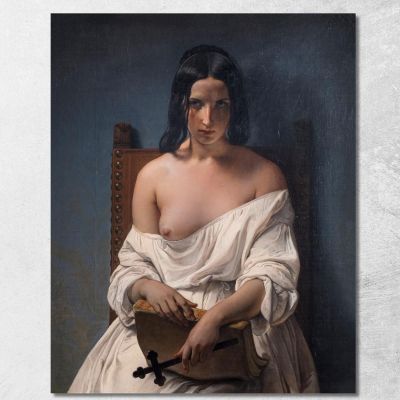 La Meditazione Francesco Hayez fhy34 quadro stampa su tela