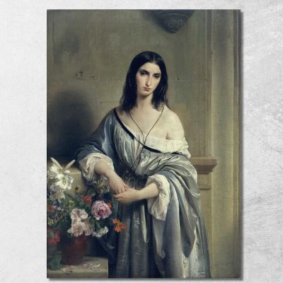 Malinconia Francesco Hayez fhy37 quadro stampa su tela