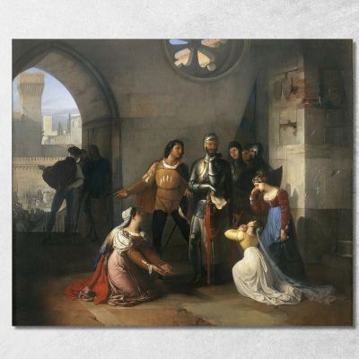 Pietro Rossi Francesco Hayez fhy39 quadro stampa su tela