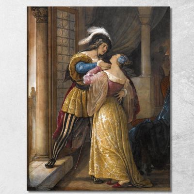 Romeo E Giulietta Francesco Hayez fhy41 quadro stampa su tela