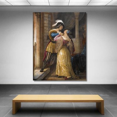 Romeo Y Julieta Francesco Hayez, fhy41 cuadro en lienzo