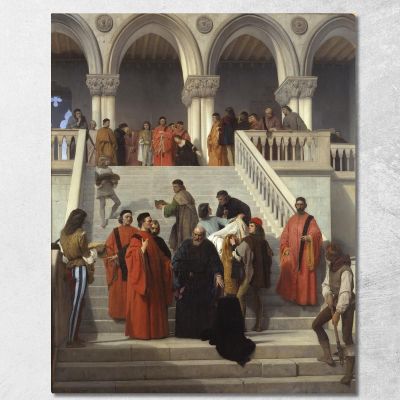 Gli Ultimi Momenti Del Doge Marino Faliero Francesco Hayez fhy46 quadro stampa su tela