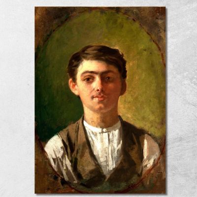 Autoritratto G. Pellizza da Volpedo gpv1 quadro stampa su tela
