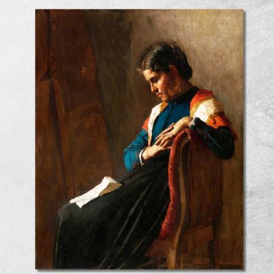 La Donna Dell'Emigrato G. Pellizza da Volpedo gpv7 quadro stampa su tela