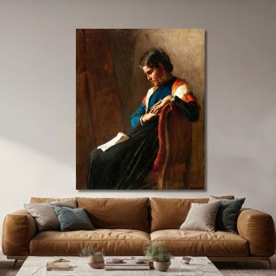La Donna Dell'Emigrato G. Pellizza da Volpedo gpv7 quadro stampa su tela