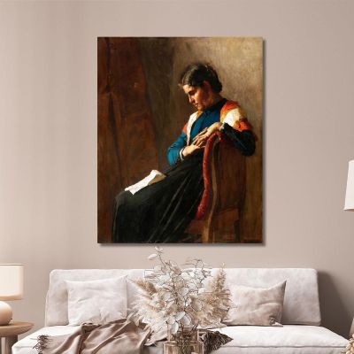 La Donna Dell'Emigrato G. Pellizza da Volpedo gpv7 quadro stampa su tela
